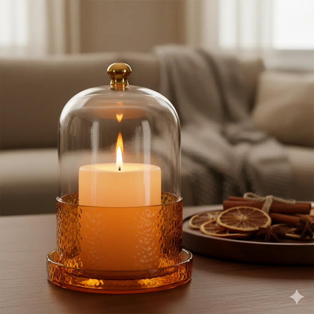 Amber Glow decorative candle