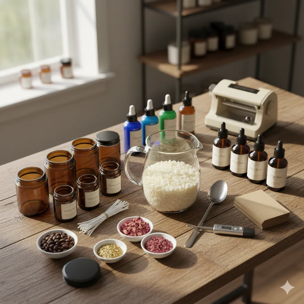 Custom candle creation process